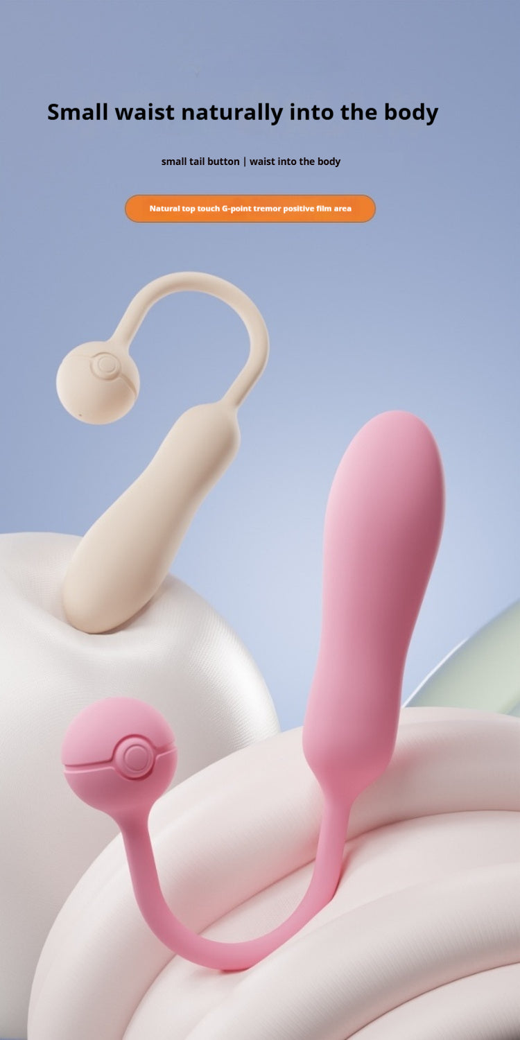 【Pink PoP】Vibration , fully wrapped, double-layer liquid silicone, small-sized waterproof, silent, multi-frequency adjustable