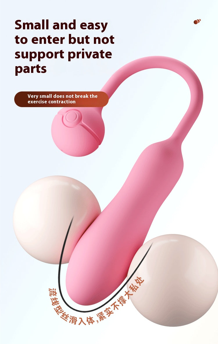 【Pink PoP】Vibration , fully wrapped, double-layer liquid silicone, small-sized waterproof, silent, multi-frequency adjustable