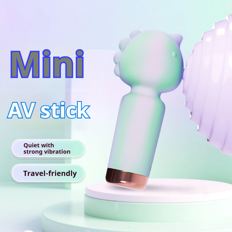 【Pink PoP】Vibrator, unicorn-shaped, mini AV stick, for women, cute and small, easy to carry