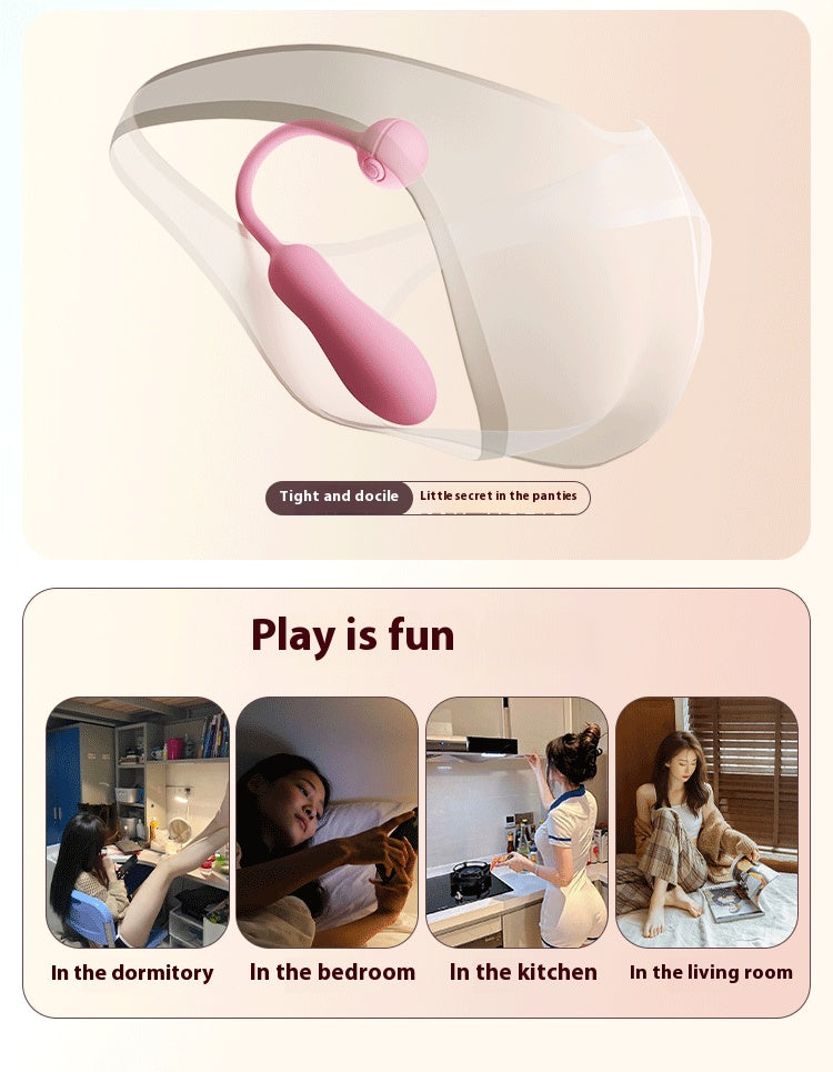 【Pink PoP】Vibration , fully wrapped, double-layer liquid silicone, small-sized waterproof, silent, multi-frequency adjustable