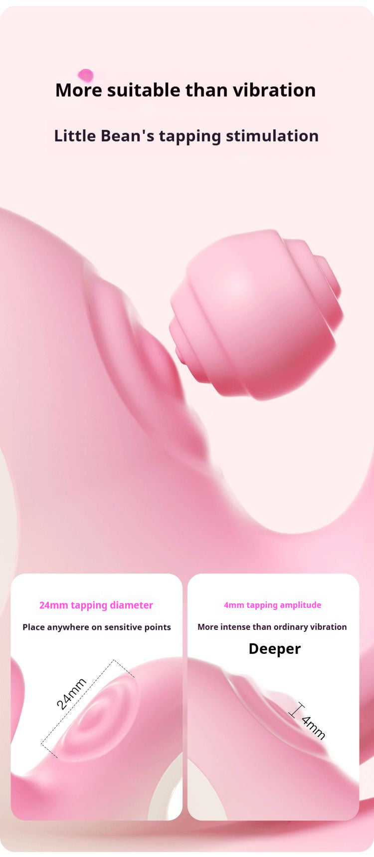 【Pink PoPo】Women Sexy Toys OK Rabbit G-point Stick Vibration