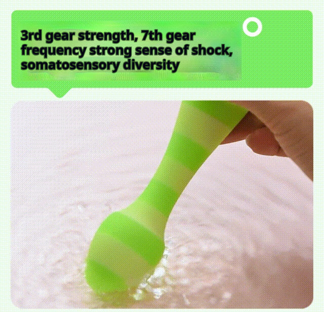【Pink PoP】Vibrators,3 Speeds & 7 Vibrating,360° Rotation, Fit Inside The Body, IPX7 Water Resistance Rating, Silent, Soft Silicone, Striped Pattern
