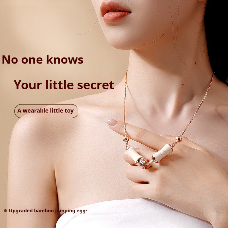 【Pink PoP】Moisturizing pen, vibrating ,jumping egg for women, can fit into the body, bamboo-shaped, concealed