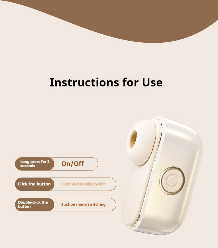 Small Earphone Box-Shaped Sucking Vibrator