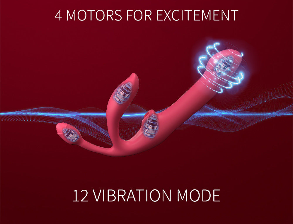 Lesbian Wireless Remote Control Telescopic Vibrator
