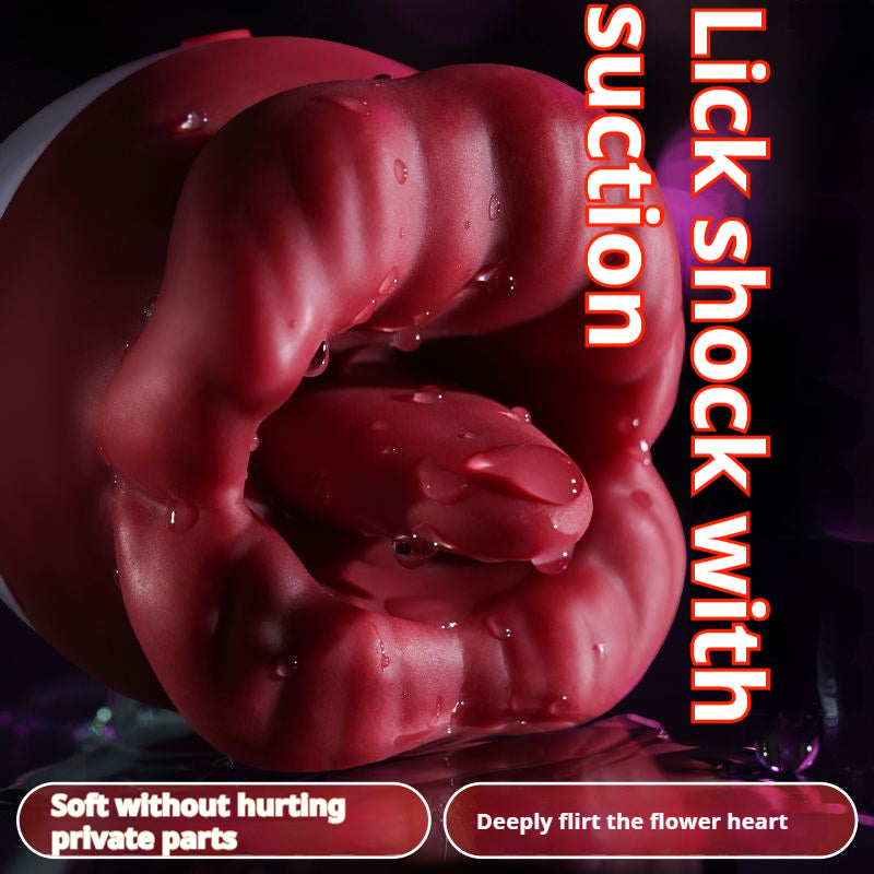 【Pink PoP】Vibrators,Imitation Tongue Shape, Waterproof All Over The Body, Strong Licking Vibration, Soft And Skin Friendly