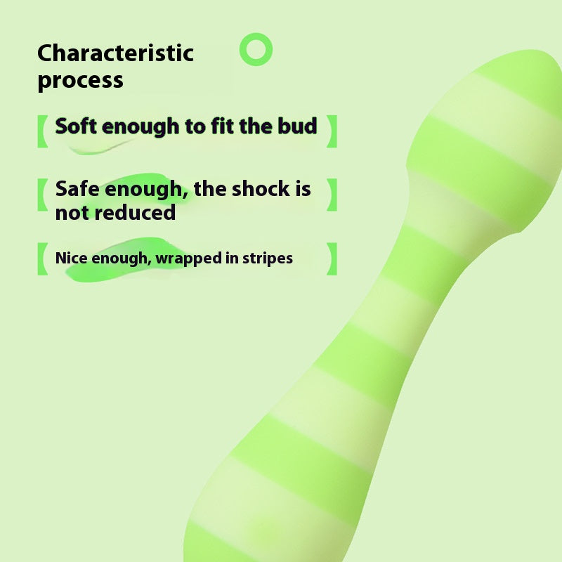 【Pink PoP】Vibrators,3 Speeds & 7 Vibrating,360° Rotation, Fit Inside The Body, IPX7 Water Resistance Rating, Silent, Soft Silicone, Striped Pattern