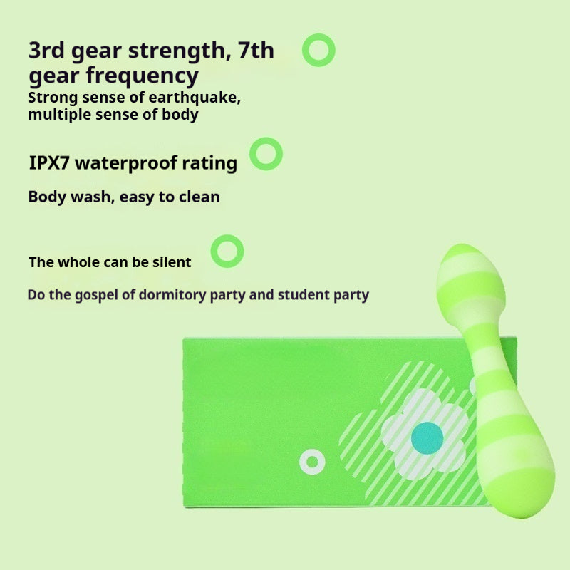 【Pink PoP】Vibrators,3 Speeds & 7 Vibrating,360° Rotation, Fit Inside The Body, IPX7 Water Resistance Rating, Silent, Soft Silicone, Striped Pattern