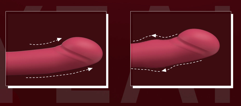 Lesbian Wireless Remote Control Telescopic Vibrator