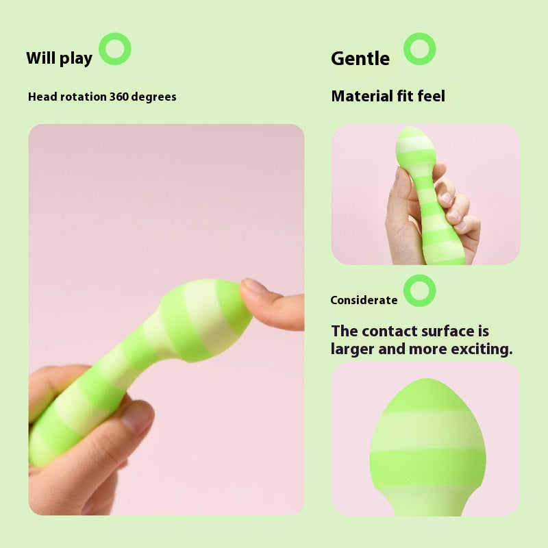 【Pink PoP】Vibrators,3 Speeds & 7 Vibrating,360° Rotation, Fit Inside The Body, IPX7 Water Resistance Rating, Silent, Soft Silicone, Striped Pattern