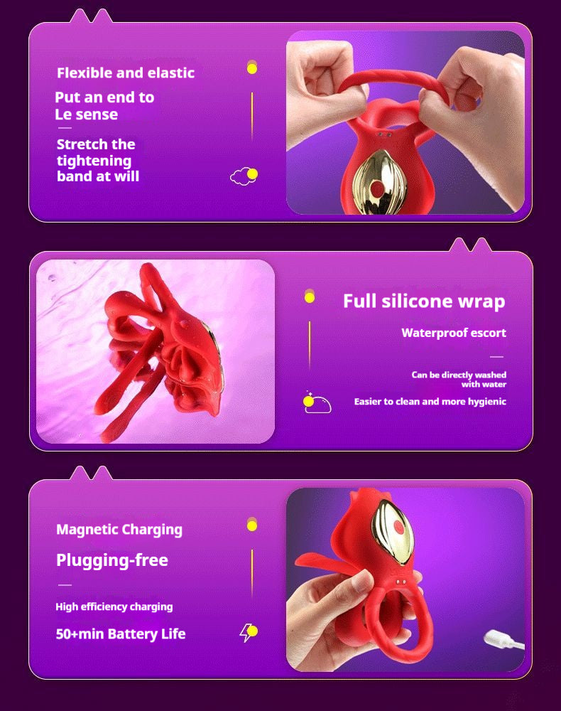【Pink PoP】Vibrators for Women Men Sexual Pleasure Wearable Panty Vibrator,Lip Shaped Imitation,with 9 Vibration Modes,Vibrating Clitoral Stimulator,Female Sex Toy,Couple Sex Toy with Remote Control