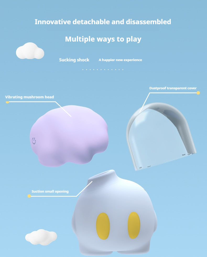 Cloud Shape Atmosphere Light Sucking Vibrator