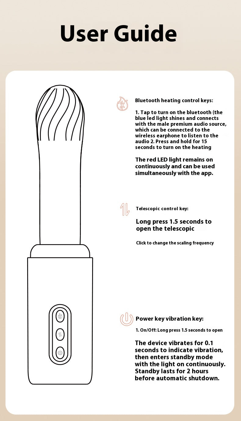 Telescopic Vibration Heating Gun Smart Version