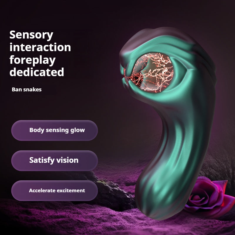 Enchanted Serpent Pulse Vibrator With Mystical Plasma Globe