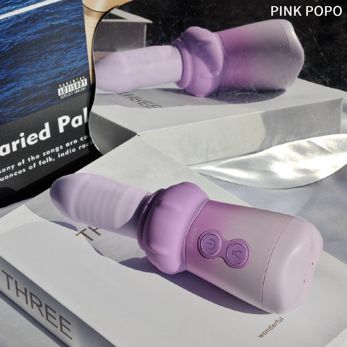 【Pink PoP】Mushroom bottle for women fake penis cannon machine simulation variable size