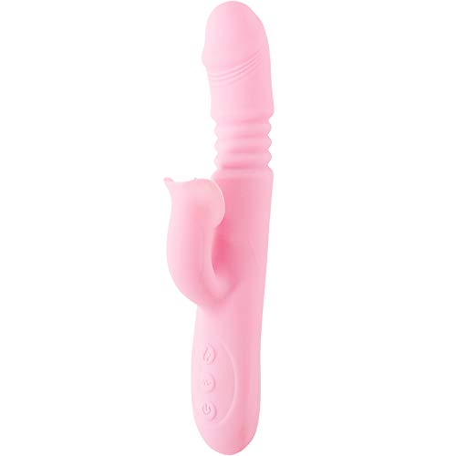 【Pink PoP】Dual experience tongue lifting, retractable tongue licking, female fairy wand, heated multifunctional vibrator