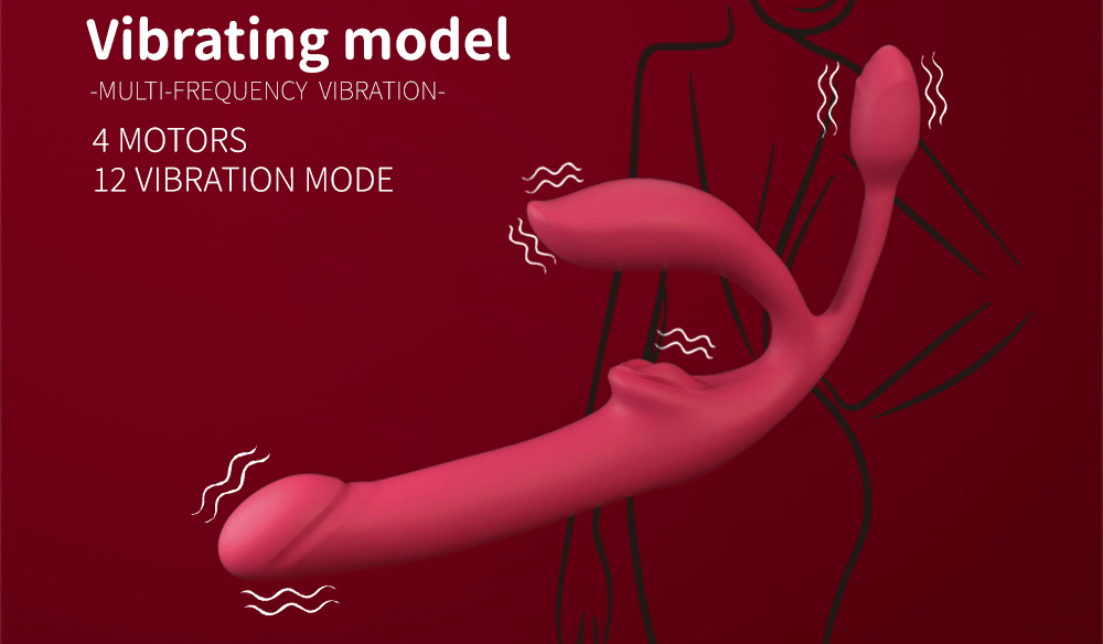 Lesbian Wireless Remote Control Telescopic Vibrator