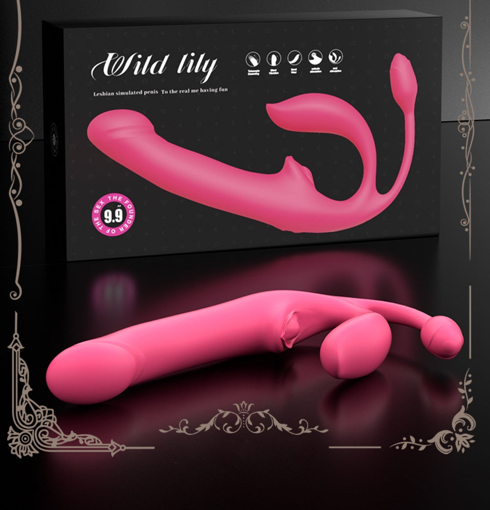 Lesbian Wireless Remote Control Telescopic Vibrator