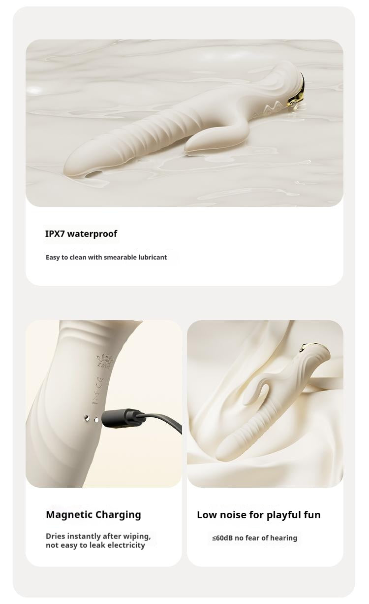 Snake Female Double-Headed Telescopic Vibrator