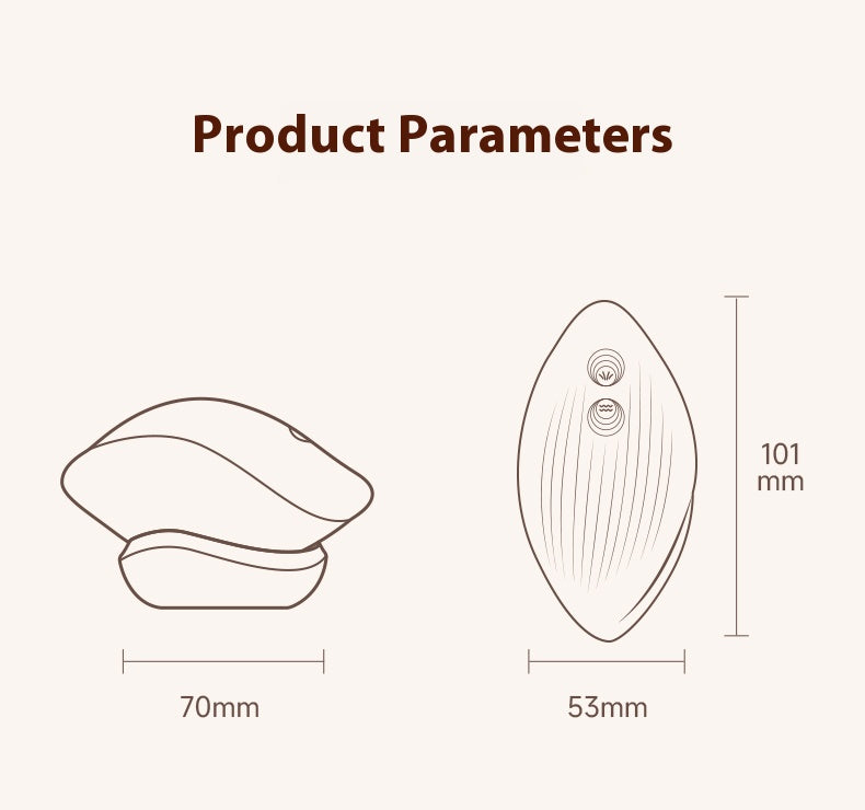 【Pink PoP】Little White Snail Female Sucking Vibration Massager