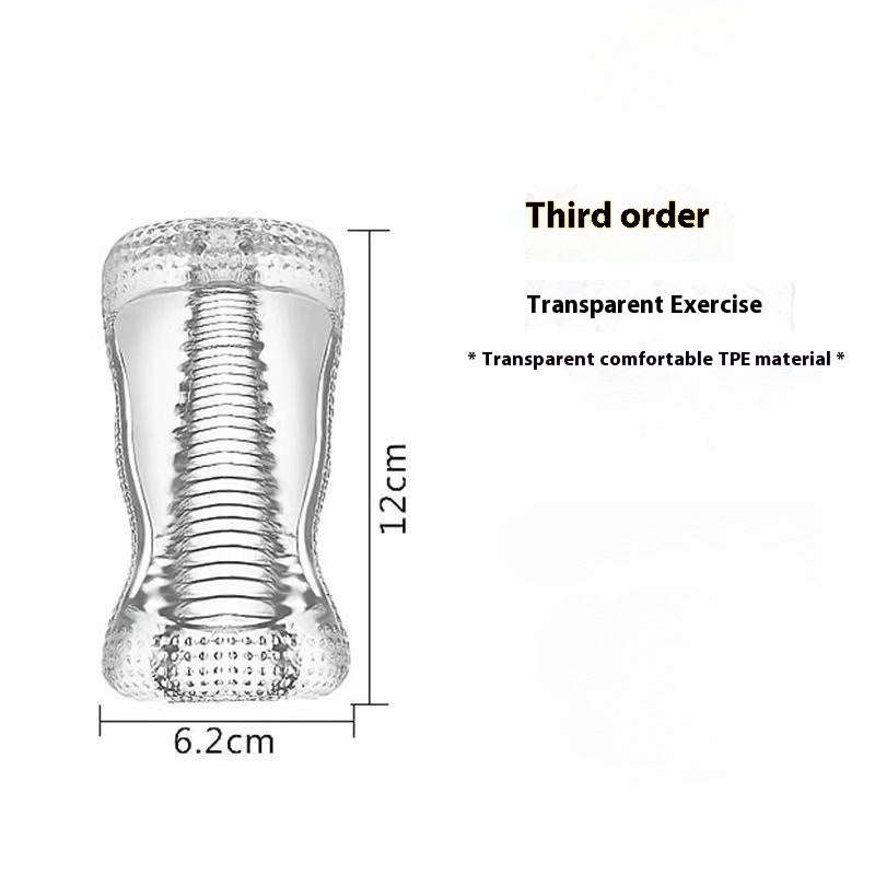 【Pink PoP】Male Masturbator Sex Toys,TPE Male Masturbation Sleeve, 3D Realistic Texture Spiral Tunnel Stroker,Penis Training