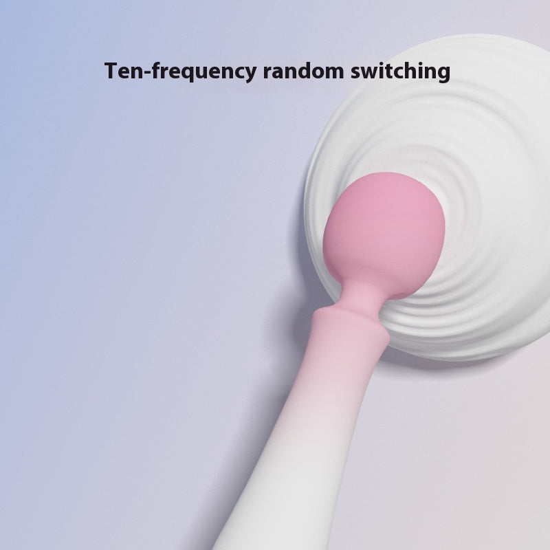 【Pink PoP】Women's vibration, compact and portable, cute and girlish, 360-degree rotatable, enlarged stick head