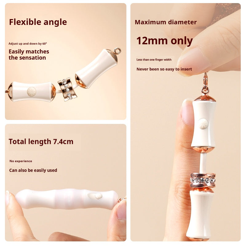 【Pink PoP】Moisturizing pen, vibrating ,jumping egg for women, can fit into the body, bamboo-shaped, concealed