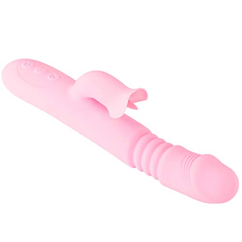 【Pink PoP】Dual experience tongue lifting, retractable tongue licking, female fairy wand, heated multifunctional vibrator