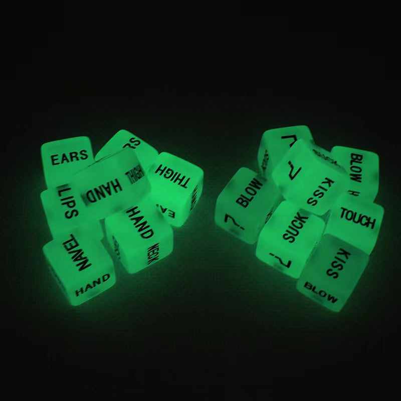 Erotic Luminous Dice (6 sets)