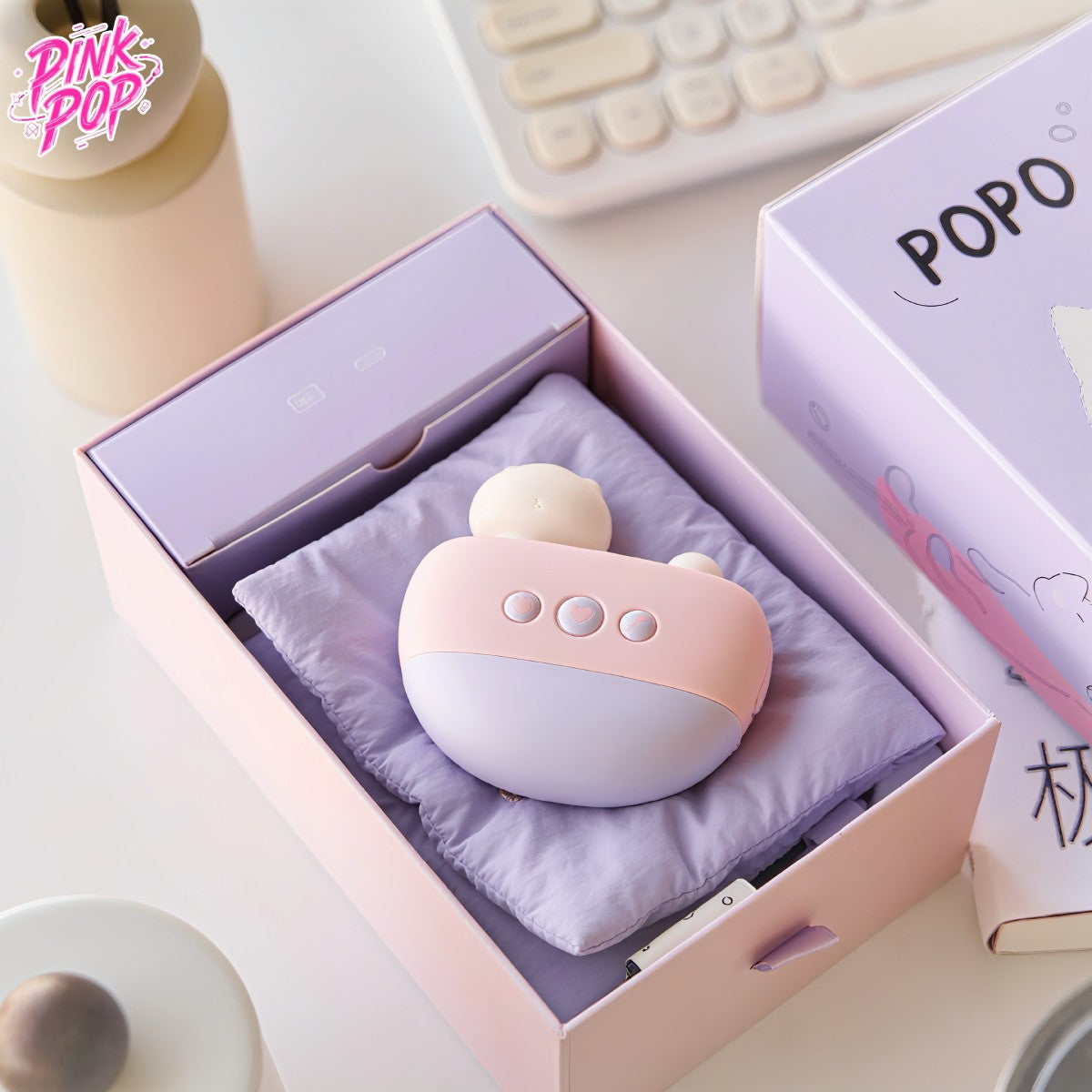 【Pink PoP】POPOCAT Cat APP version Sucking Massager
