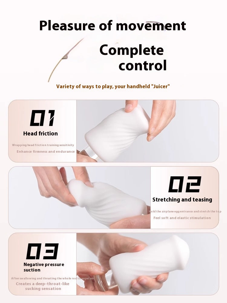 【Pink PoP】 Ki Dong Airplane Egg Tight-fitting Men's manual Airplane Cup