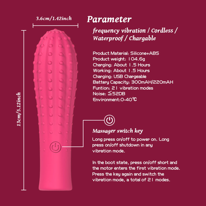 Langya Silicone Full Rubber Vibrator