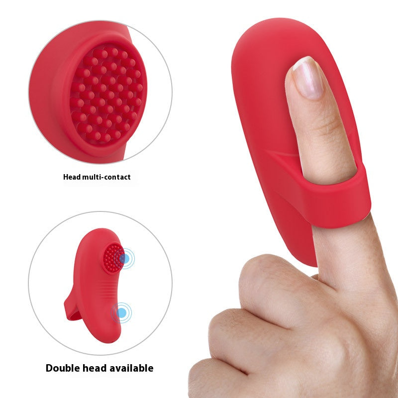 【Pink PoP】Finger Jumping egg vibrator, multi-point teasing, dual-head teasing, silent and strong vibration integrated, skin-friendly and convenient to carry