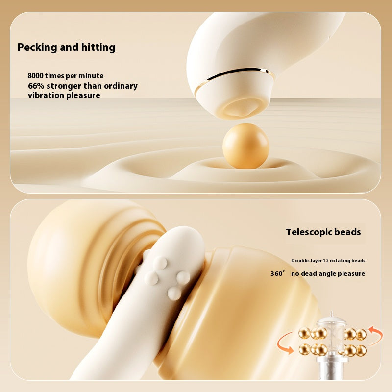 【Pink PoPo】Women Sexy Toys Fenxin PLUS Heating Rotating Beads Vibration
