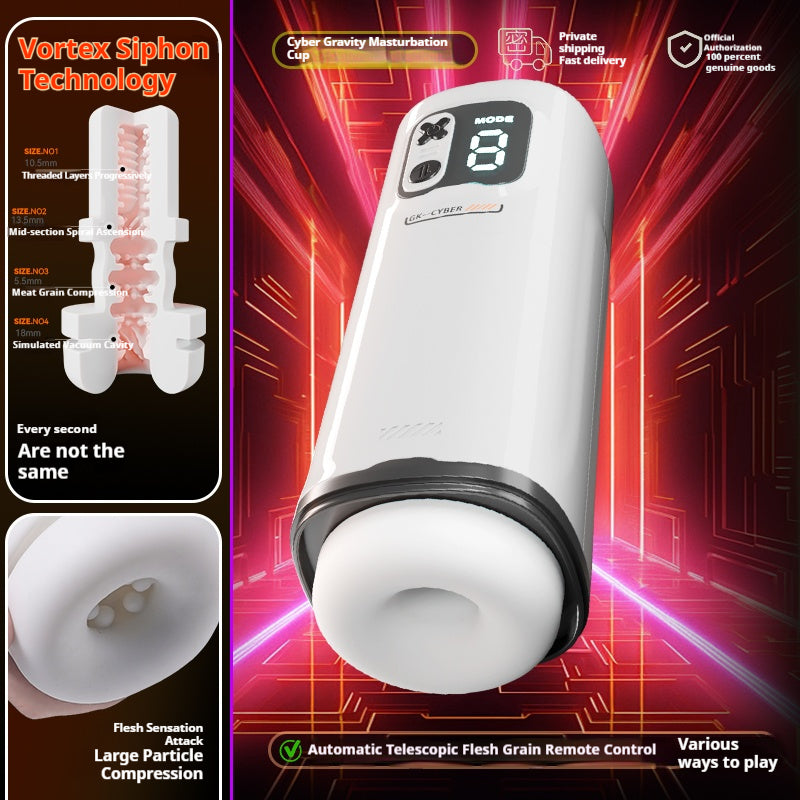 【Pink PoPo】Men Sexy Toys Cybergravity Telescopic Masturbation Cup