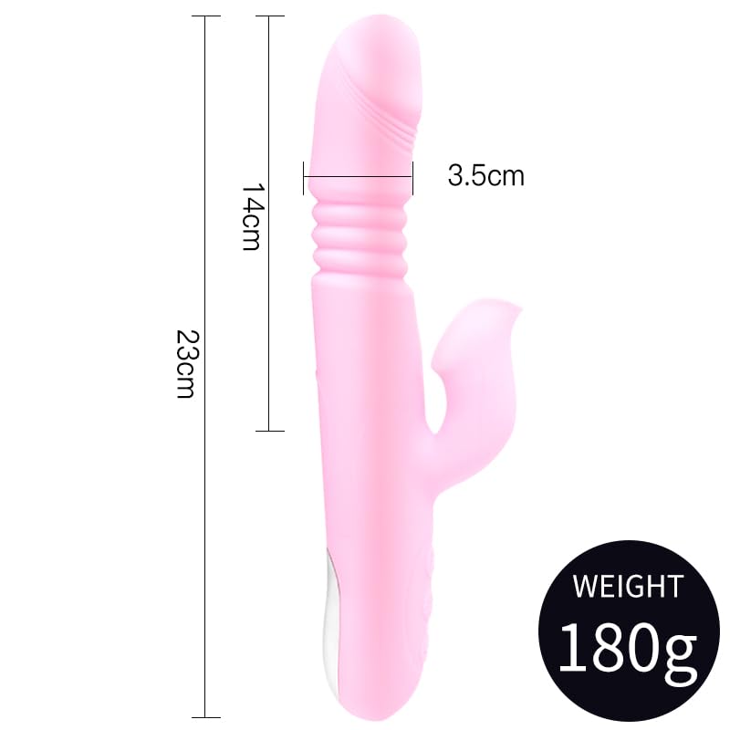 【Pink PoP】Dual experience tongue lifting, retractable tongue licking, female fairy wand, heated multifunctional vibrator