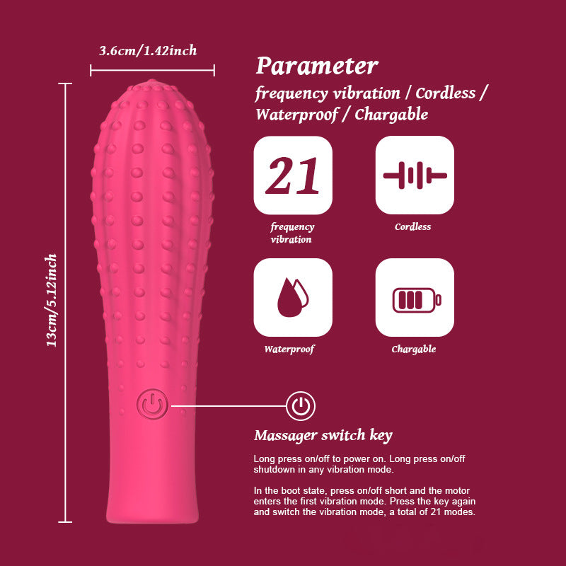 Langya Silicone Full Rubber Vibrator
