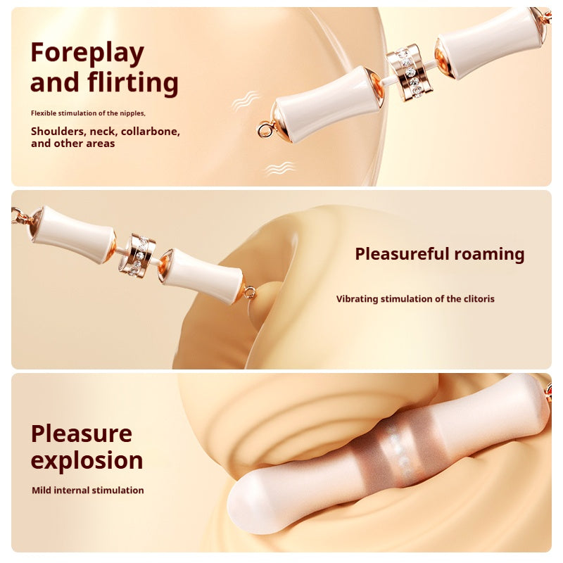 【Pink PoP】Moisturizing pen, vibrating ,jumping egg for women, can fit into the body, bamboo-shaped, concealed