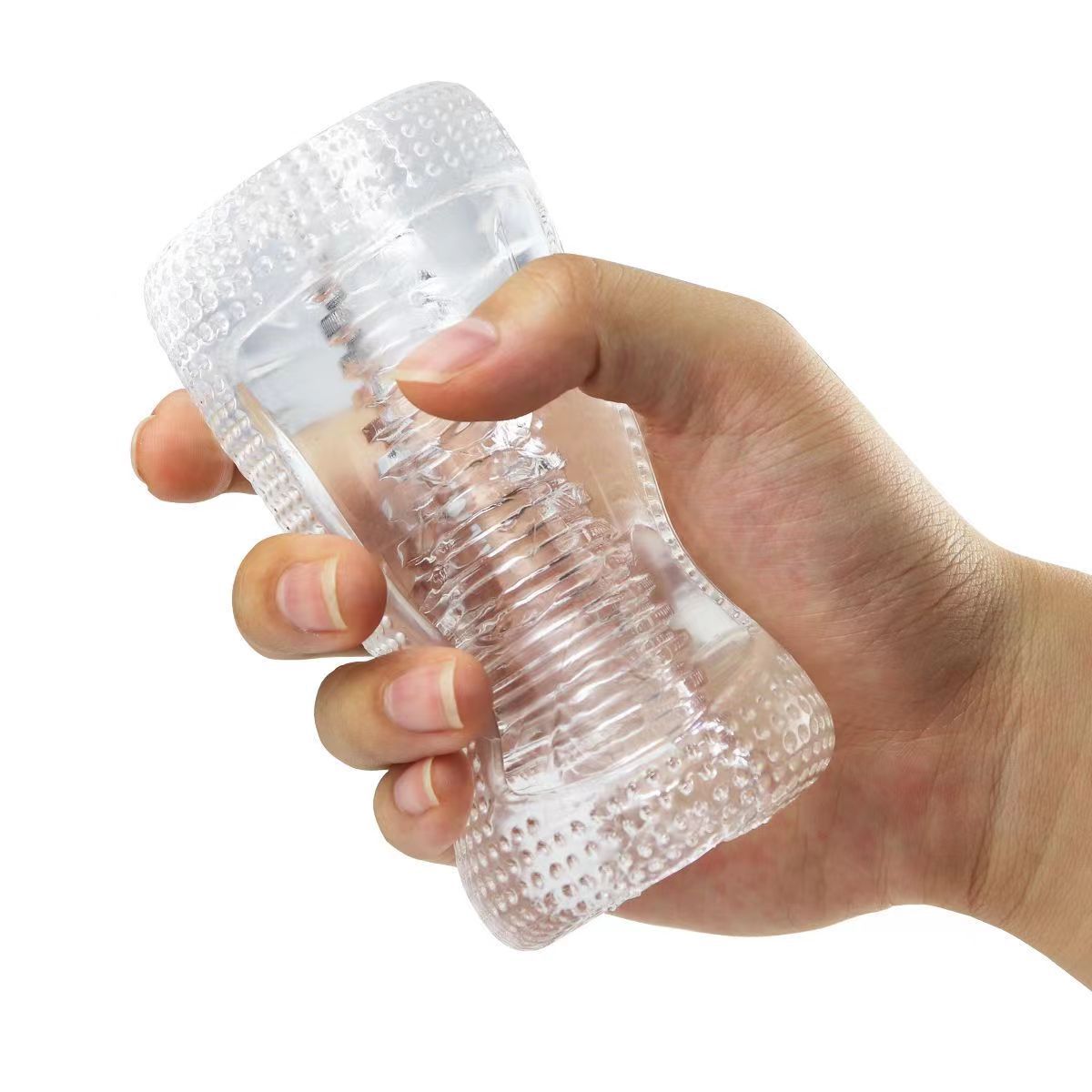 【Pink PoP】Male Masturbator Sex Toys,TPE Male Masturbation Sleeve, 3D Realistic Texture Spiral Tunnel Stroker,Penis Training