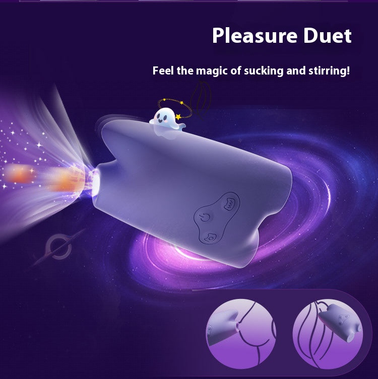 【Pink PoP】The Ghost Sucking Fun Jumping egg features 9-frequency sucking and 1-frequency vibration making it compact and concealed