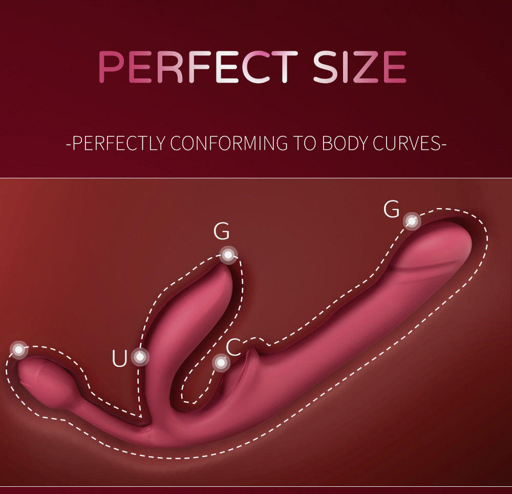 Lesbian Wireless Remote Control Telescopic Vibrator