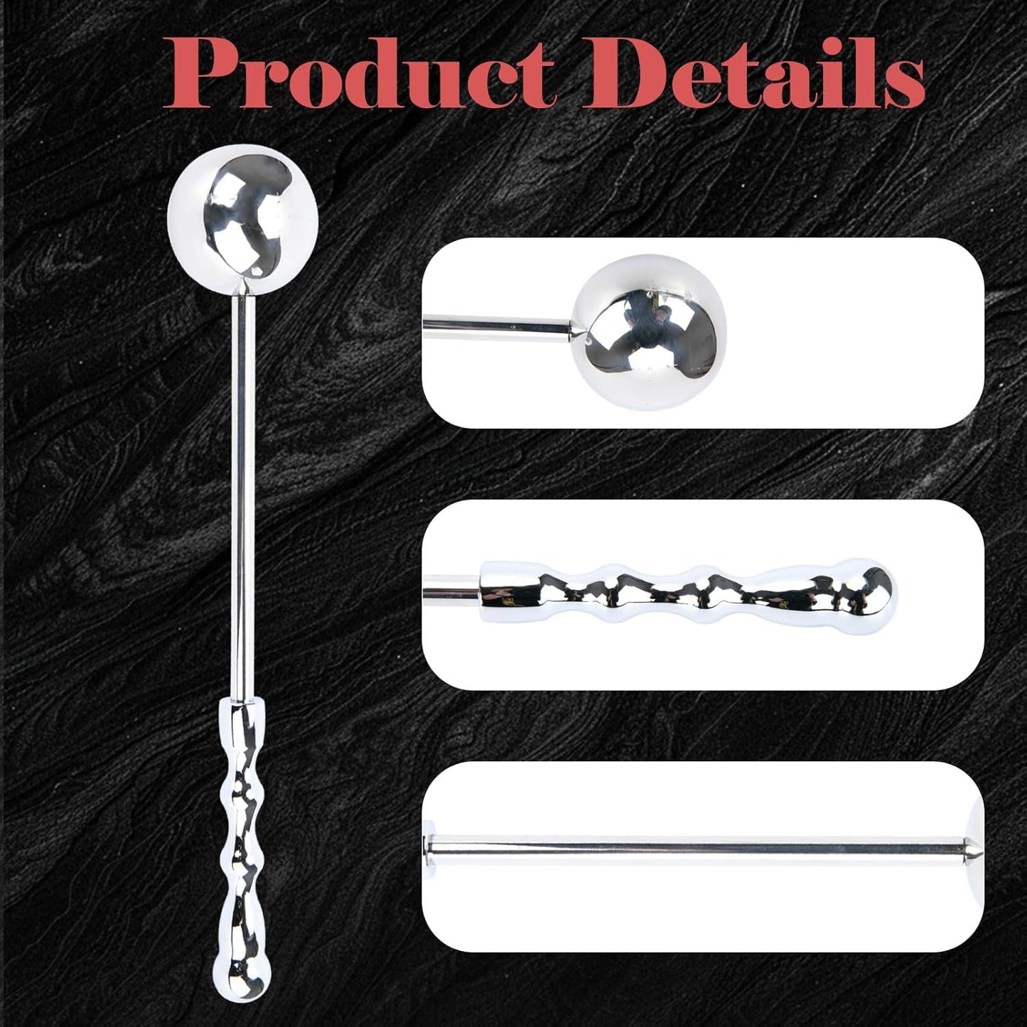 Stainless Steel Metal Manual Sex Toys