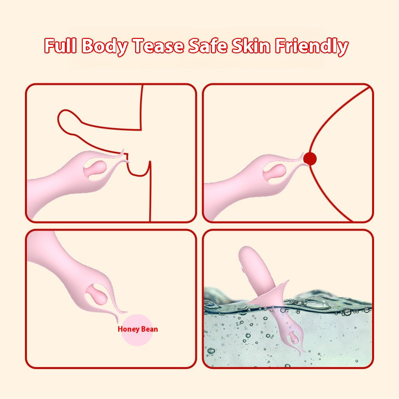 【Pink PoP】Teasing series soft G-spot vibrator for clitoral stimulation