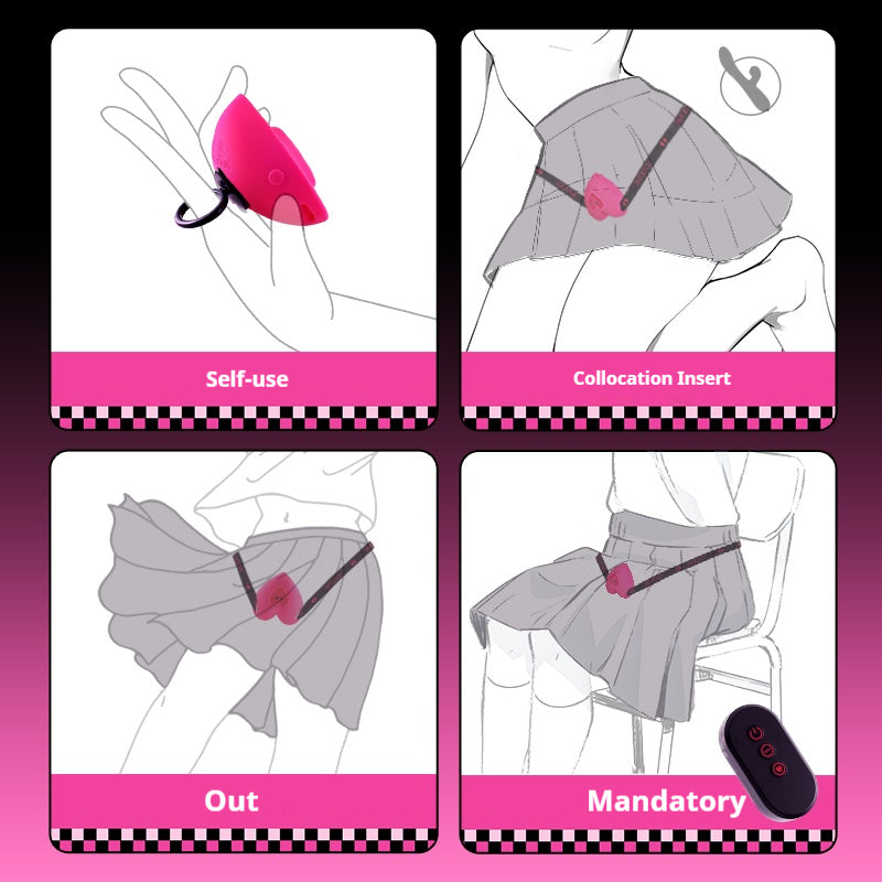 【Pink PoP】Vibrator for Women Jumping Egg With Remote Control, For Personal Use, Outdoor Use, Skin Friendly Strap