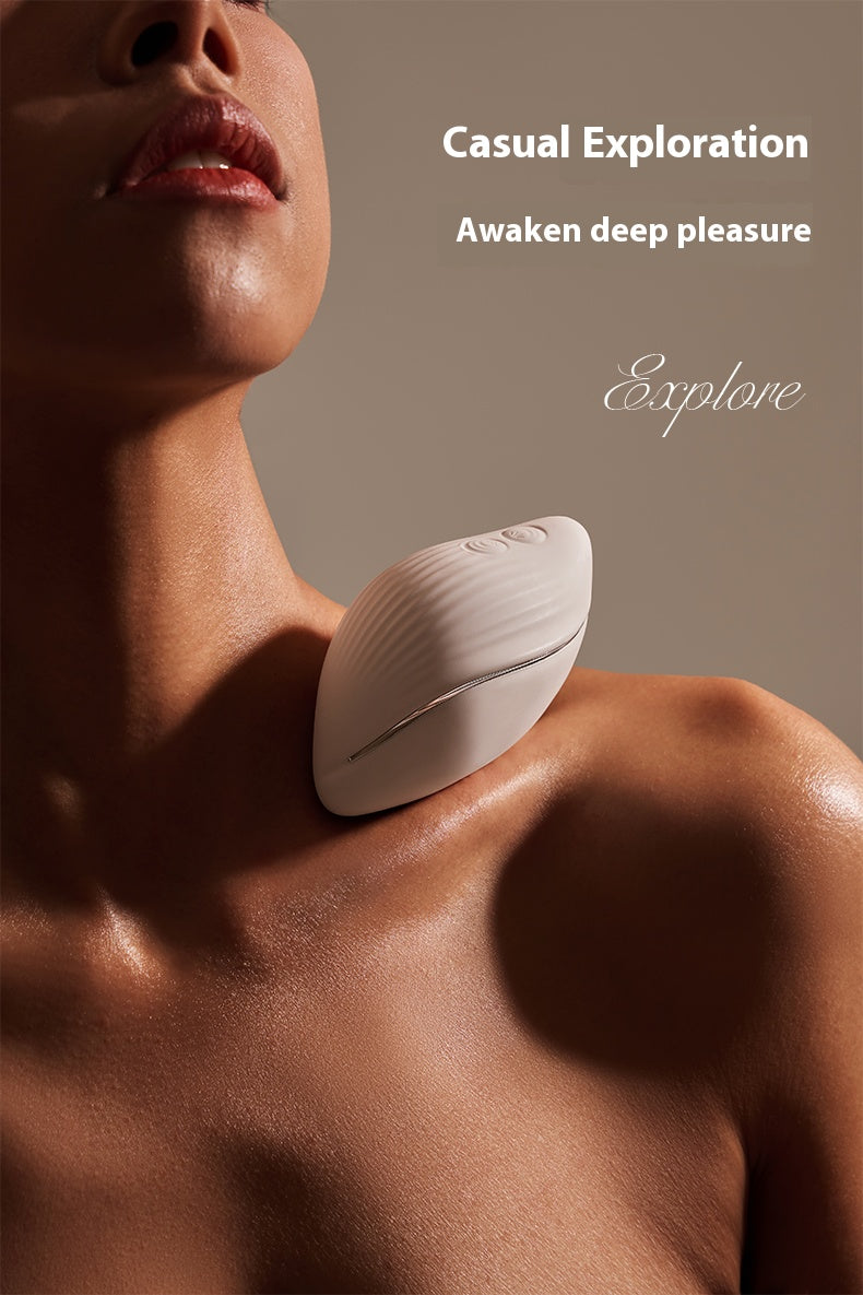 【Pink PoP】Little White Snail Female Sucking Vibration Massager