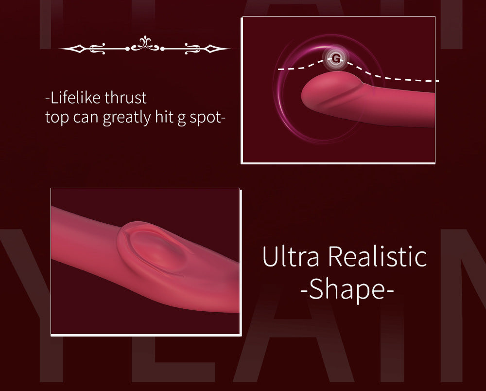 Lesbian Wireless Remote Control Telescopic Vibrator