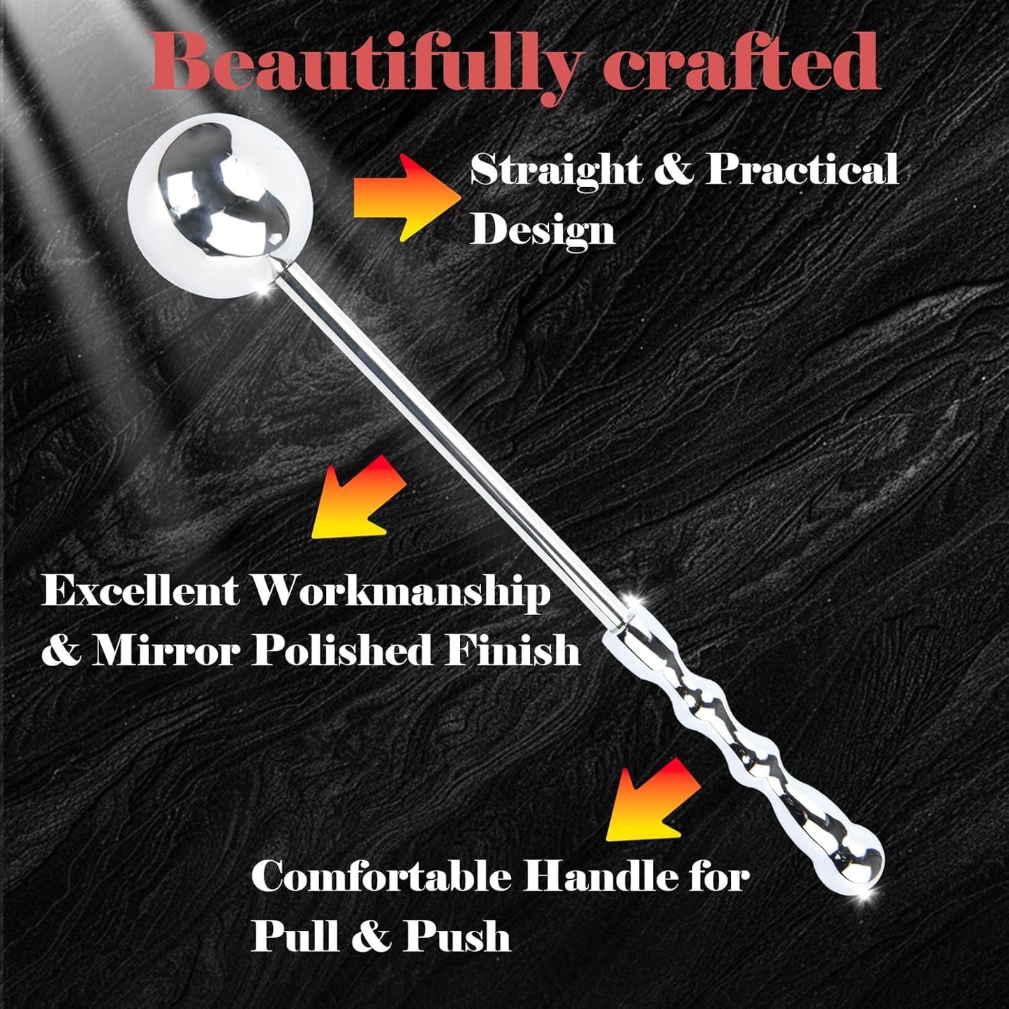 Stainless Steel Metal Manual Sex Toys