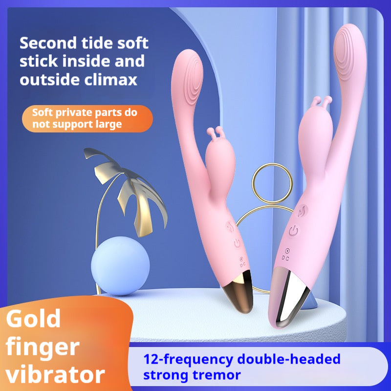 【Pink PoPo】Women sexy toys golden finger vibration