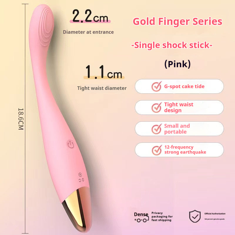 【Pink PoPo】Women sexy toys golden finger vibration