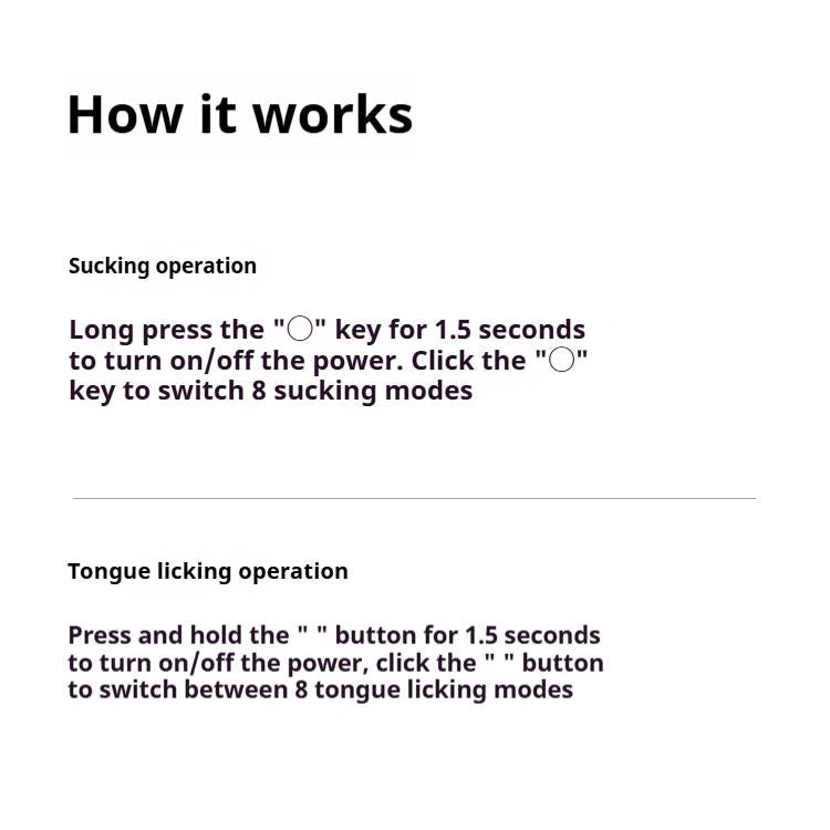 Sucking Tongue Licking Vibration